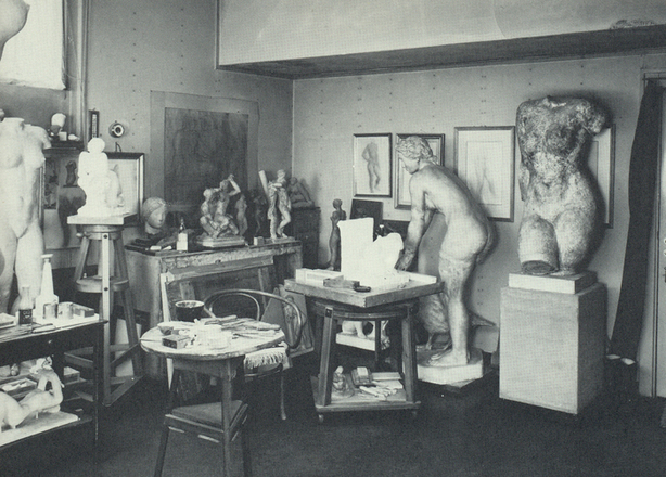 Gerhard Hennings atelier. 1960