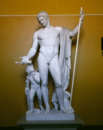 Krigsguden Mars og Amor, marmorskulptur, A6