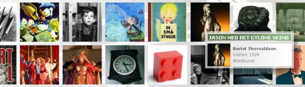 Udsnit af Kulturministeriets Kulturkanon