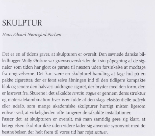 Hans Edvard Nørregård-Nielsen: Skulptur