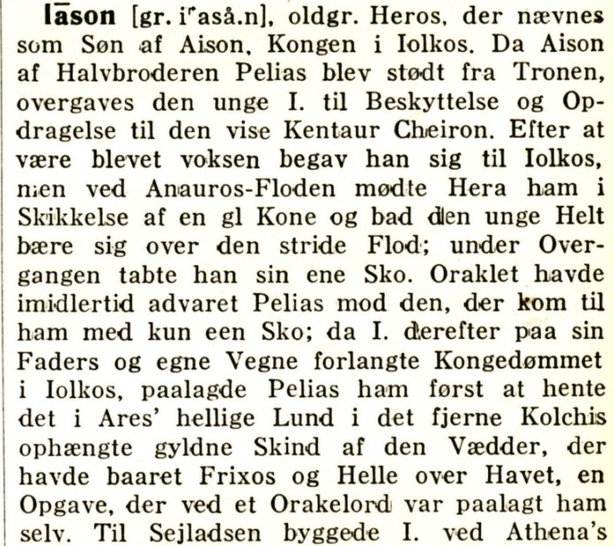"Iason", Salomonsens Konversations Leksikon