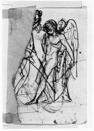 Skitsetegning til Den triumferende Amor, C 141 R