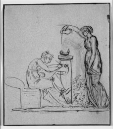 N.A. Abildgaard: A genio lumen, tegning, SMK