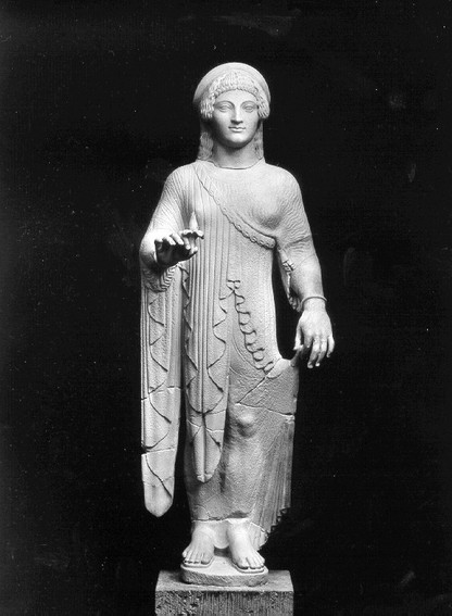 Akroterfigur fra Aphaiatemplet, München Glyptotek Antikensamlung