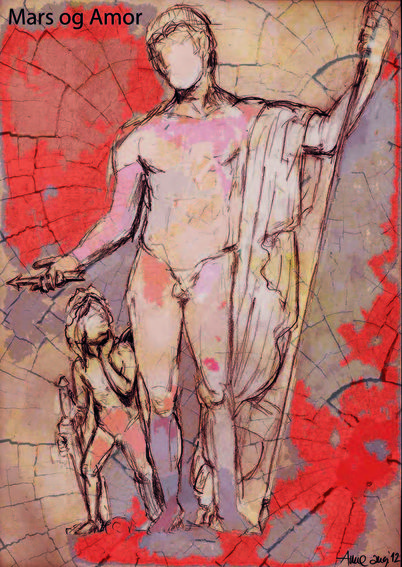 Efterbehandlet tegning