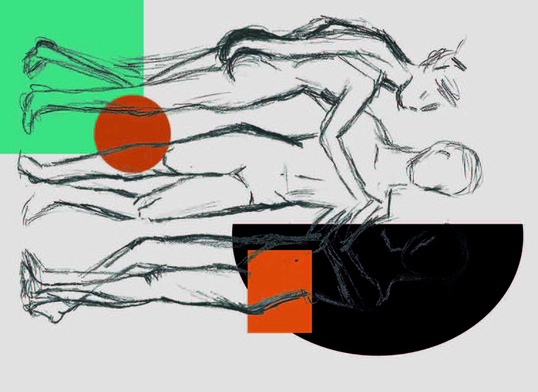 Efterbehandlet tegning