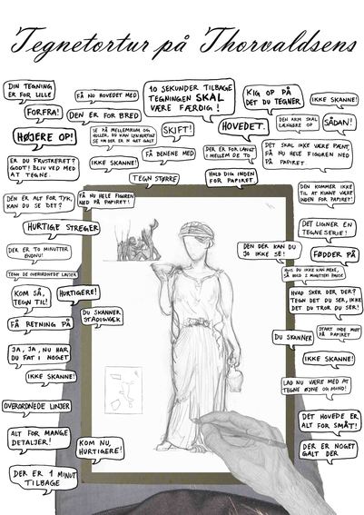 Efterbehandlet tegning